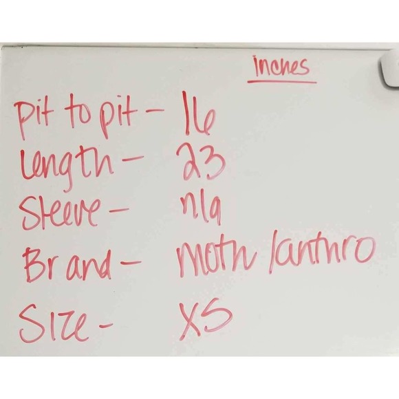 MOTH Anthropologie XS white chunky knit tank top - Picture 7 of 7